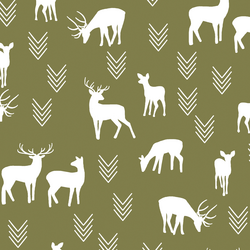 Deer Silhouette in Jungle