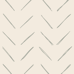 Large Chevron in Sage Green on Egret