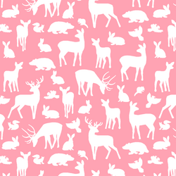 Forest Friends in Rose Pink