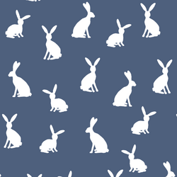 Cottontail Silhouette in Midnight
