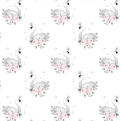 Small Blush Swans in Elegant