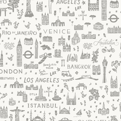 World Traveler Silhouette in Grey