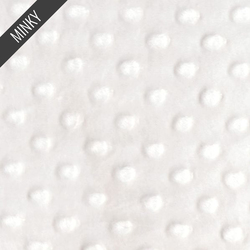 Minky Dimple Dot in White
