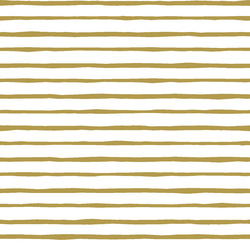 Artisan Stripe in Gold on White