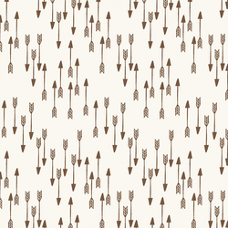Little Arrows in Mocha on Cream