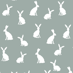 Cottontail Silhouette in Eucalyptus