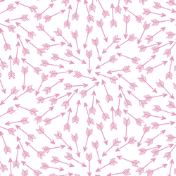 Arrows in Begonia on White