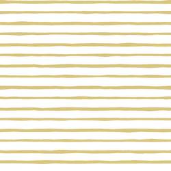Artisan Stripe in Honey on White