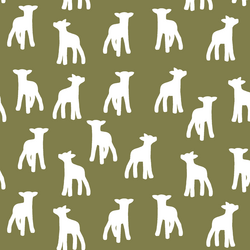 Lamb Silhouette in Jungle