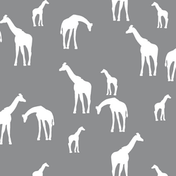 Giraffe Silhouette in Smoke
