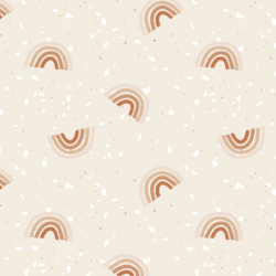 Tossed Terrazzo Rainbows in Blossom