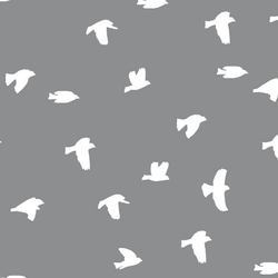 Flock Silhouette in Smoke