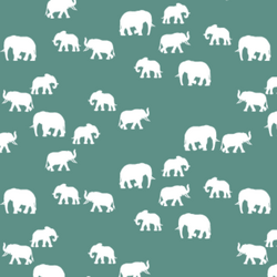 Elephant Silhouette in Agate
