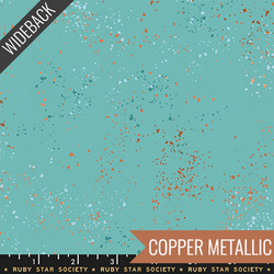 Speckled Wideback in Turquoise Metallic