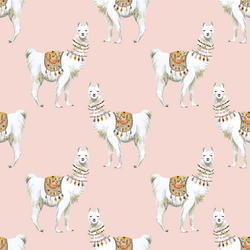 Llamas in Pink