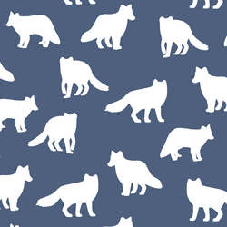 Fox Silhouette in Midnight