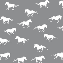 Horse Silhouette in Smoke