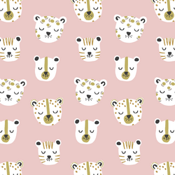Jungle Cats in Blush