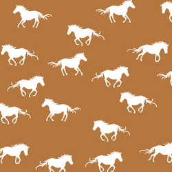 Horse Silhouette in Ginger