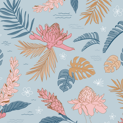 Island Flora in Ocean Air