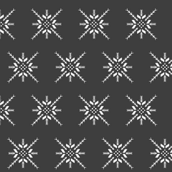 Snowflake Stitch in Onyx