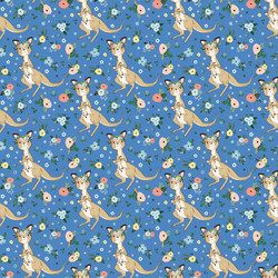 Mommy and Me Kangaroo in Bright Blue
