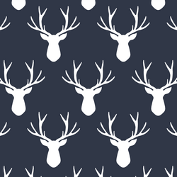 Stag Silhouette in Eclipse