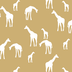 Giraffe Silhouette in Golden Canyon
