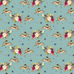 Small Autumn Bunnies in Pool