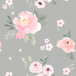 Sweet Blush Roses in Pebble
