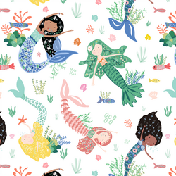 Mermaids and Friends in White