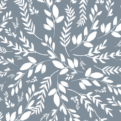 Wild Foliage in Winter Blue