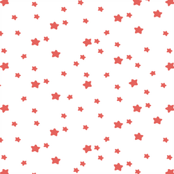 Star Light in Salmon on White
