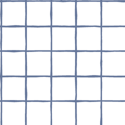Windowpane in Azurite on White