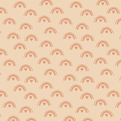 Sweet Rainbow in Peach on Clay