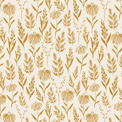 Perennials in Golden on Cream