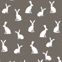 Cottontail Silhouette in Stone