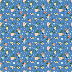 Harbour Florals in Bright Blue