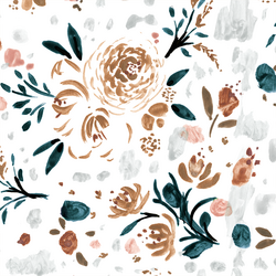 Large Patine Agua Floral in Monarch