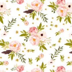 Bunny's Garden in White