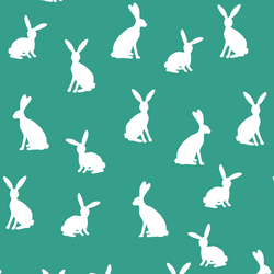 Cottontail Silhouette in Jade