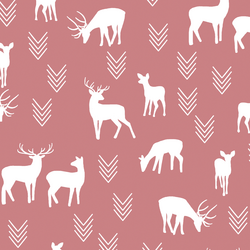 Deer Silhouette in Berry