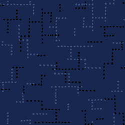 Go Dot Go in Indigo