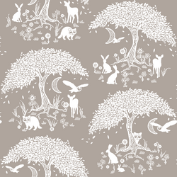A Moonlit Forest in Taupe