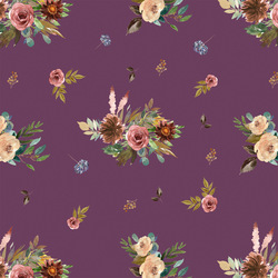 Fall Floral in Plum