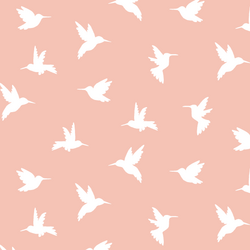 Hummingbird Silhouette in Petal