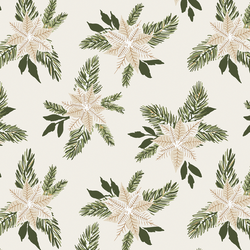 Poinsettia in Cream