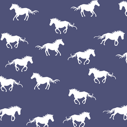 Horse Silhouette in Indigo