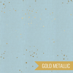 Freckles in Baby Blues Unbleached Metallic