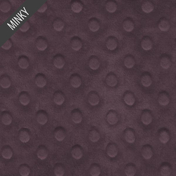 Minky Dimple Dot in Raisin
